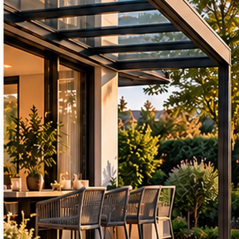 Terrassendach aus Glas und Aluminium – Heilbronn